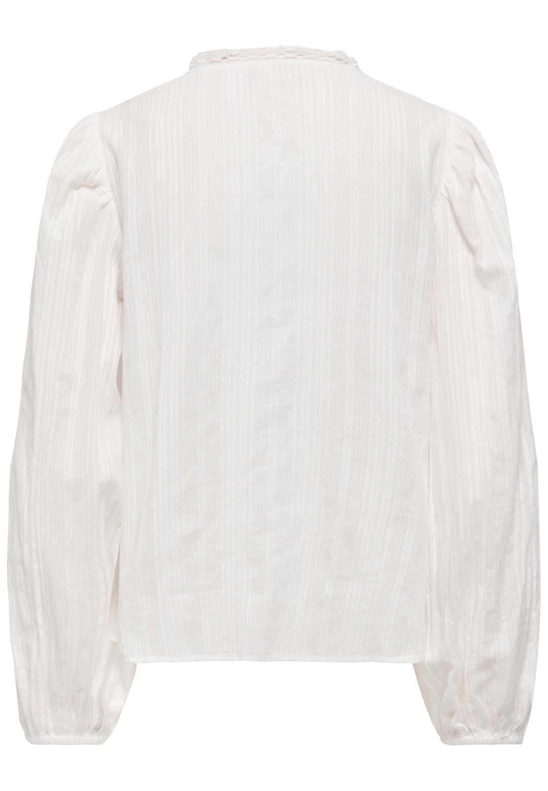 Jdyea L/s Frill Shirt Wvn - Wit Dessin