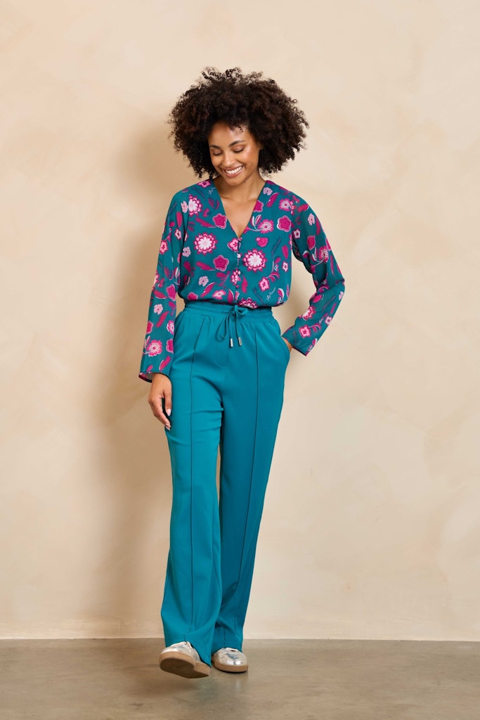 Blouse Meva - Groen Dessin