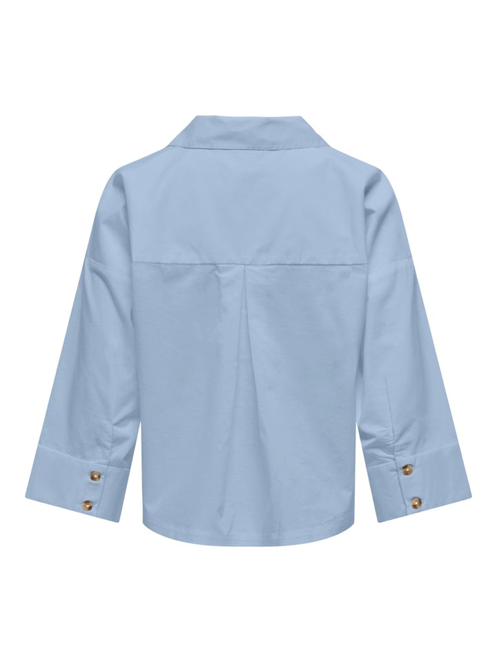 Onlsaki Bersa 3/4 Shirt Cc Wvn - Lichtblauw
