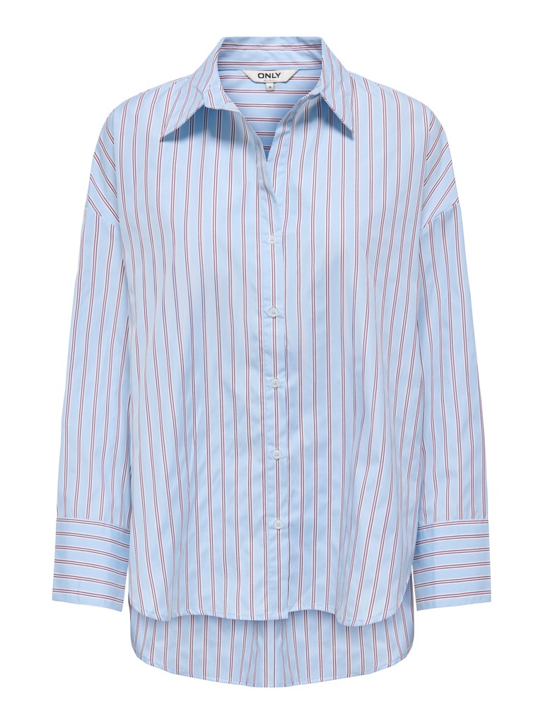 Onloregon Alva Ls Reg Shirt Noos Wvn - Lichtblauw