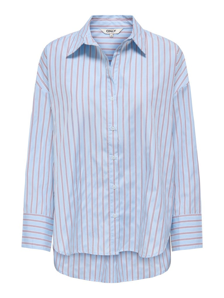 Onloregon Alva Ls Reg Shirt Noos Wvn - Lichtblauw
