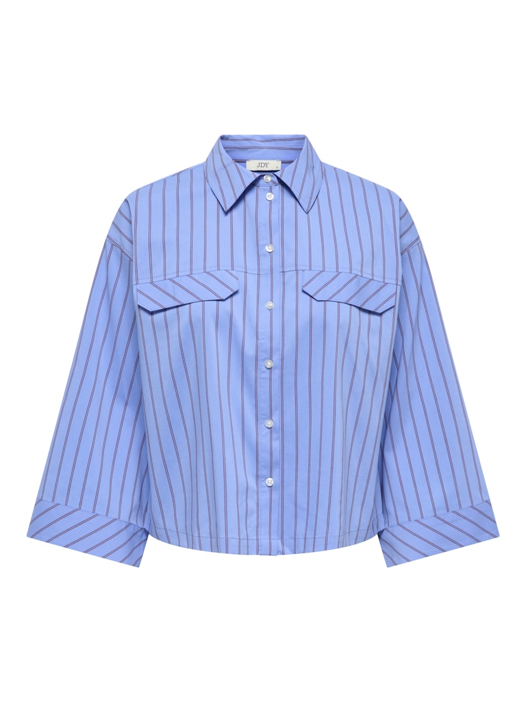 Jdymio 7/8 Boxy Shirt Wvn - Blauw Dessin