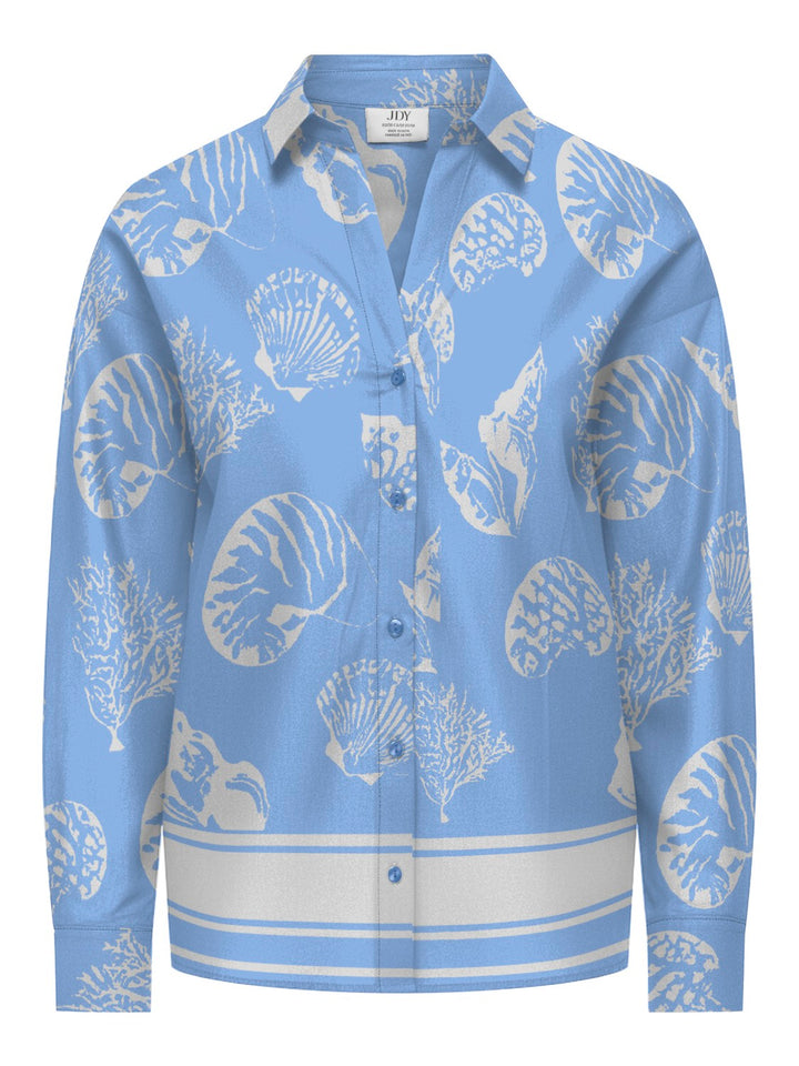 Jdyanna L/s Shirt Wvn - Blauw Dessin
