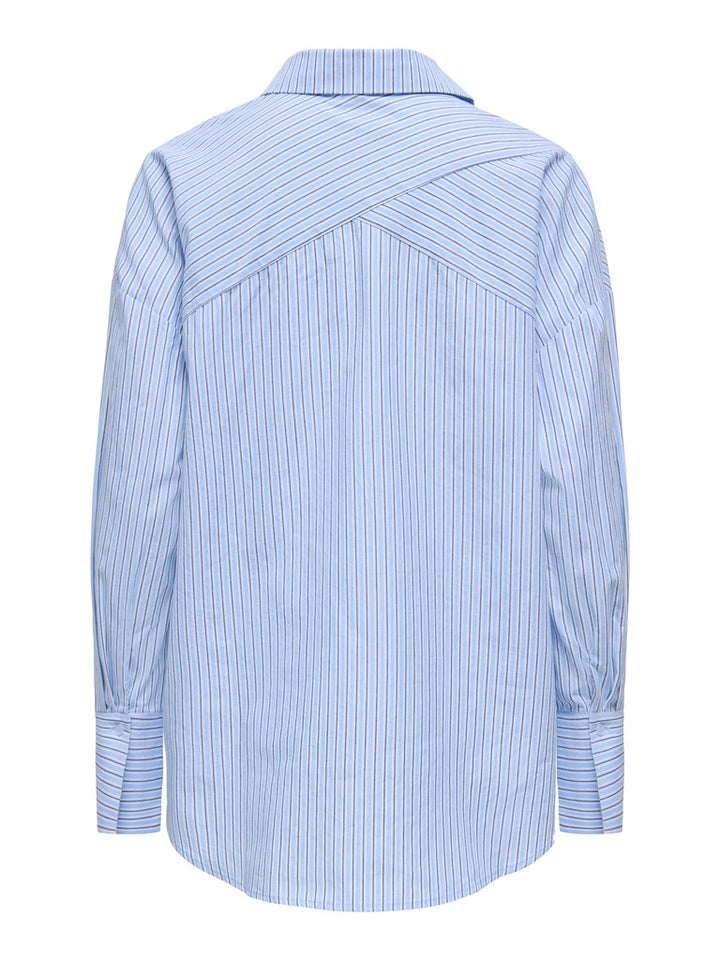 Onloregon Assy L/s Shirt Wvn - Blauw Dessin