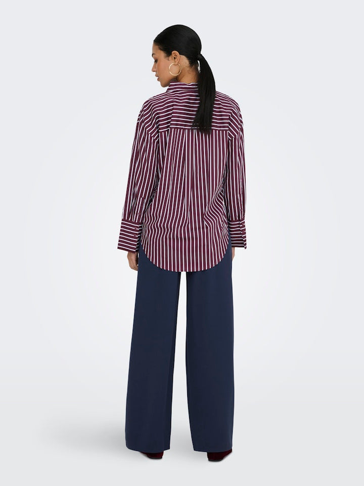 Jdyserena L/s Shirt Wvn Noos - Paars Dessin