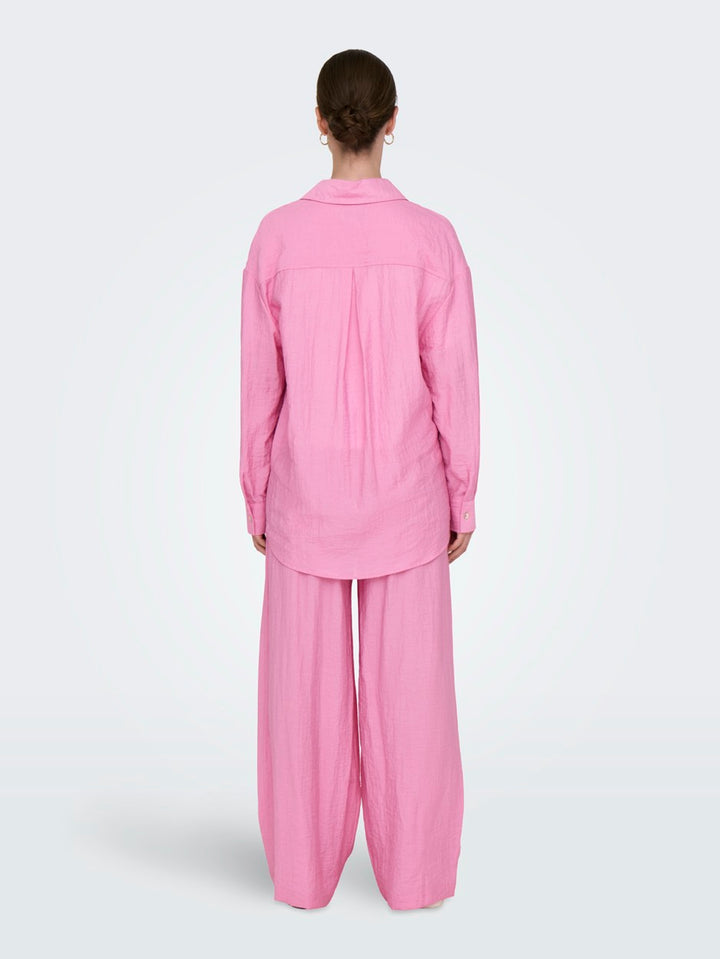 Onltania Life Ls Shirt Wvn - Roze