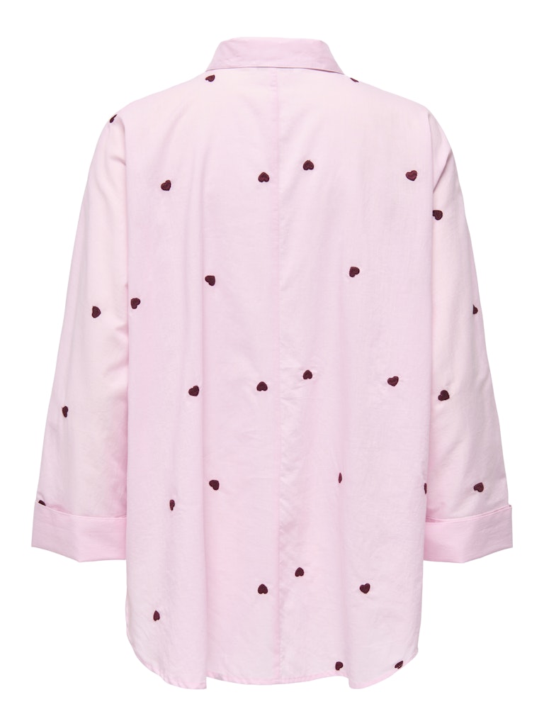 Onlnewlina Grace Ls Emb Shirt Noos - Roze Dessin