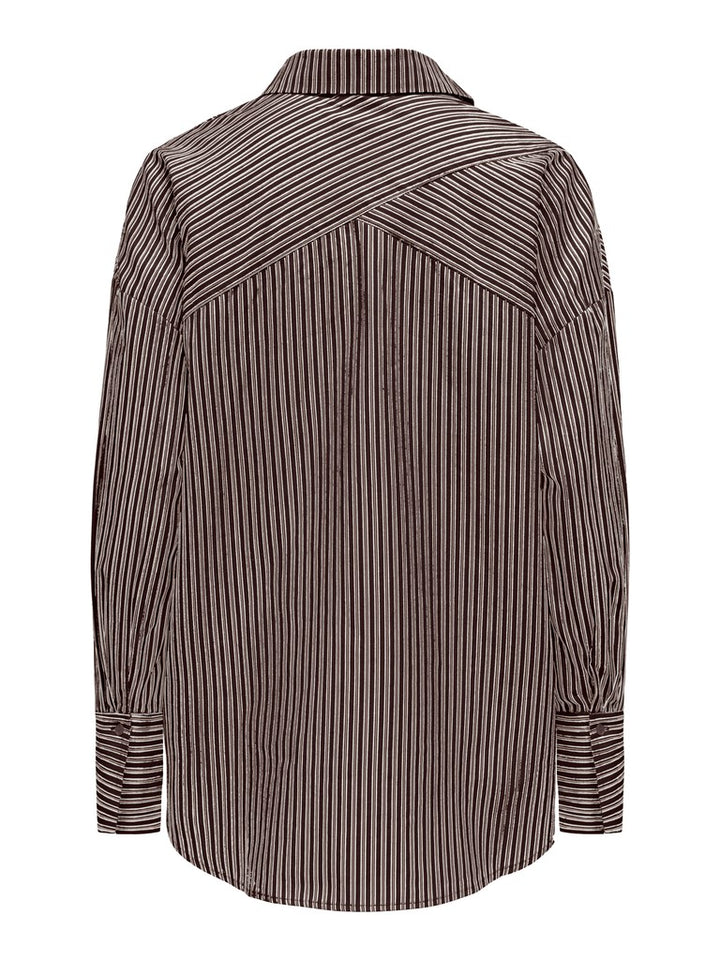 Onloregon Assy L/s Shirt Wvn - Bruin Dessin