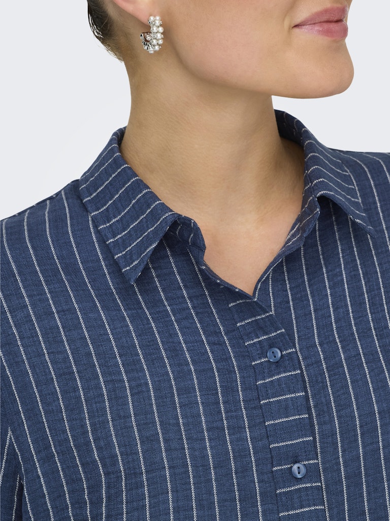 Jdypower S/s Short Shirt Wvn Noos - Blauw Dessin