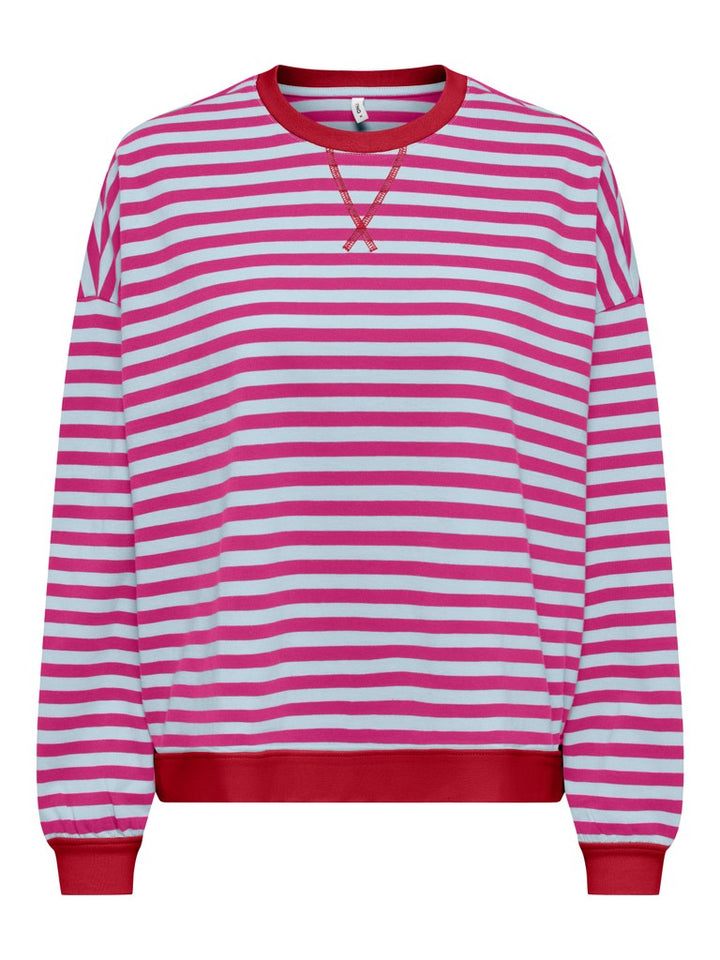 Onlfreja L/s Loose Top Cs Jrs - Rood Dessin