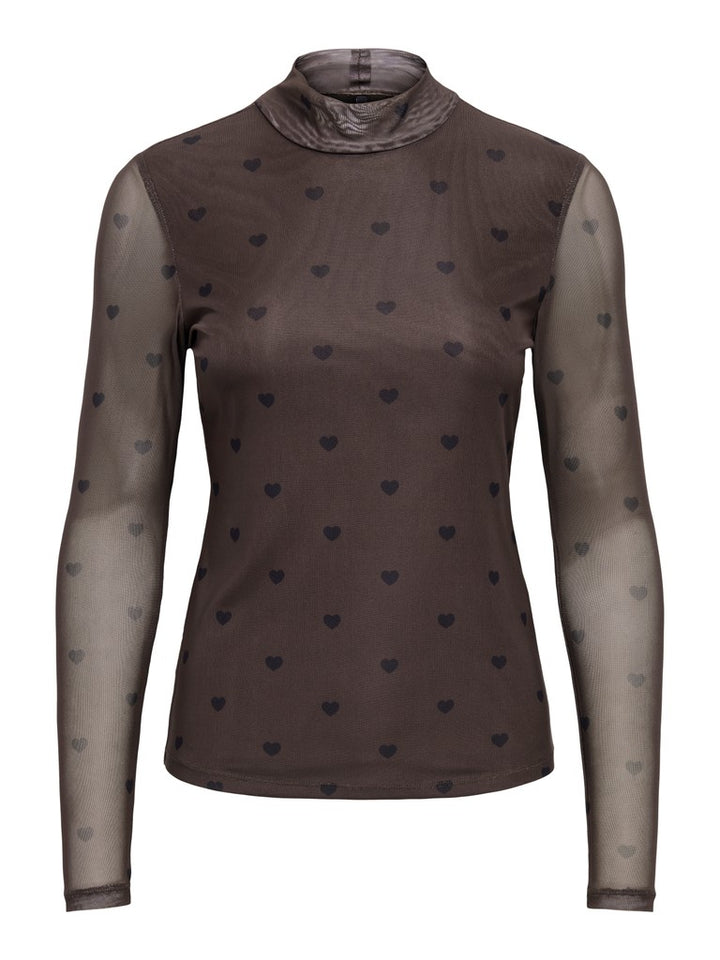 Onlerica Mesh L/s Top Jrs Noos - Bruin