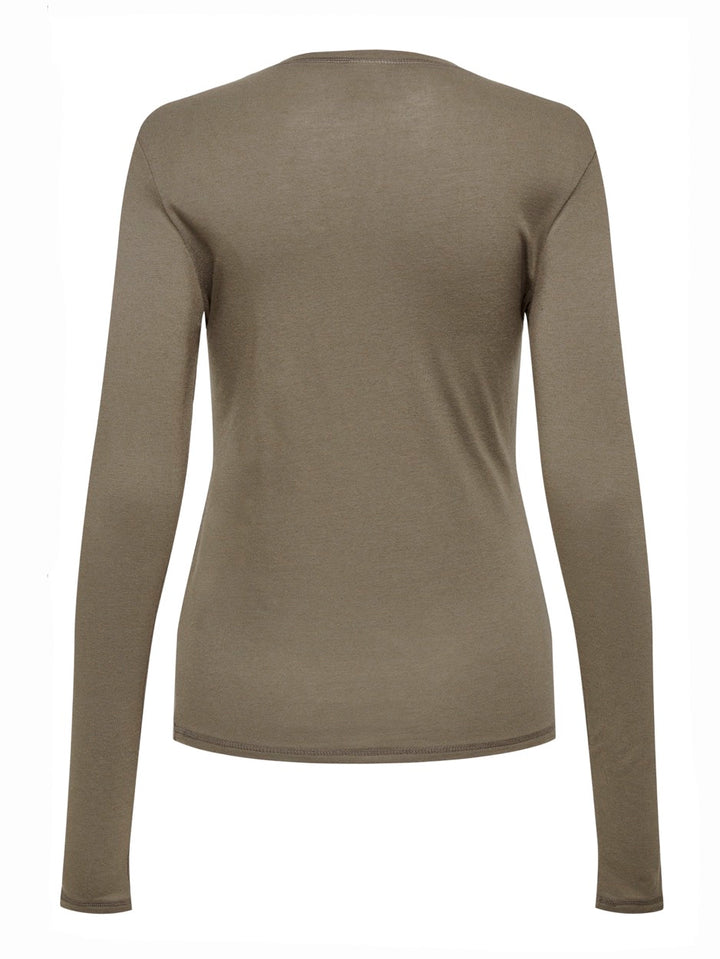 Jdysuma Wool L/s O Neck Top Jrs Noo - Taupe