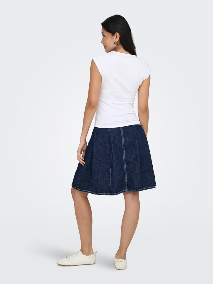 Onlmira Capsl Ruching Top Jrs Noos - Wit