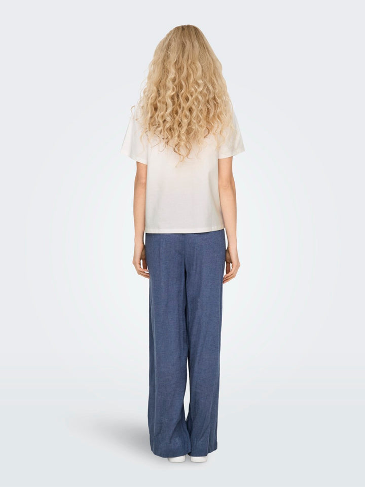 Jdycif Ss Broderie Anglaise Top - Off-white