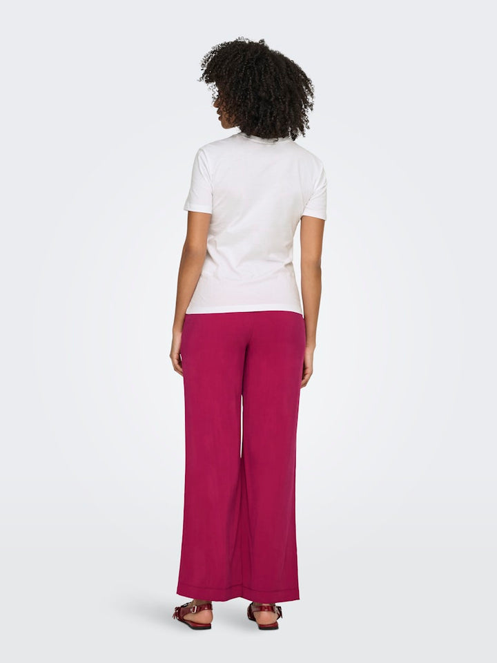 Onlkita Reg S/s Print Top Noos - Off-white