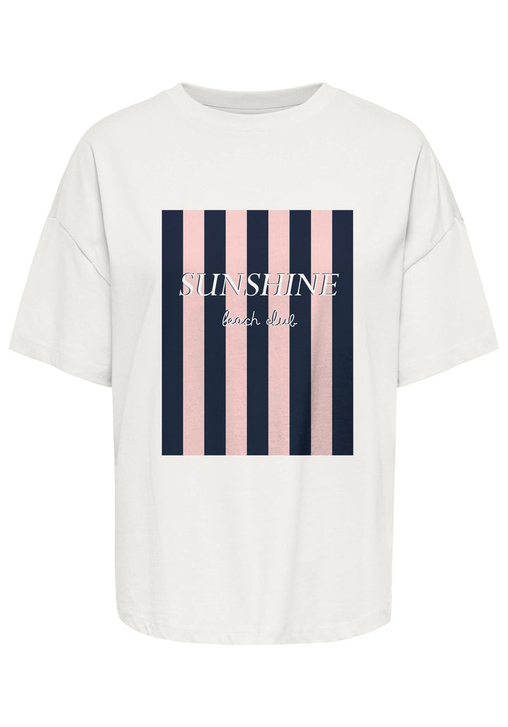 Jdycarla S/s Oversize T-shirt Jrs - Off-white