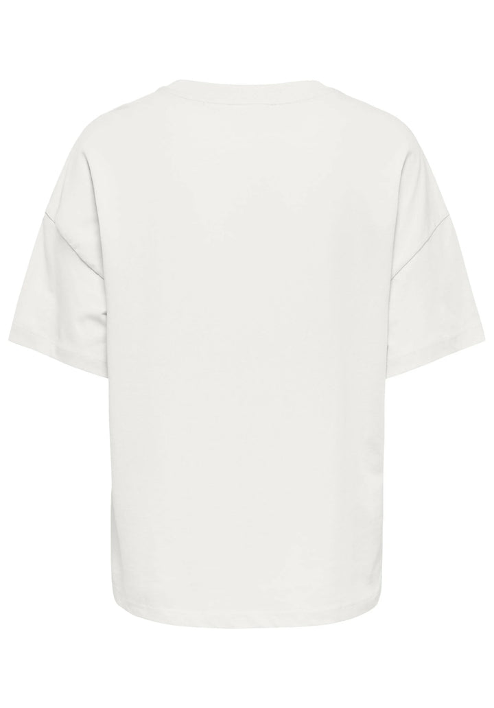 Jdycarla S/s Oversize T-shirt Jrs - Off-white