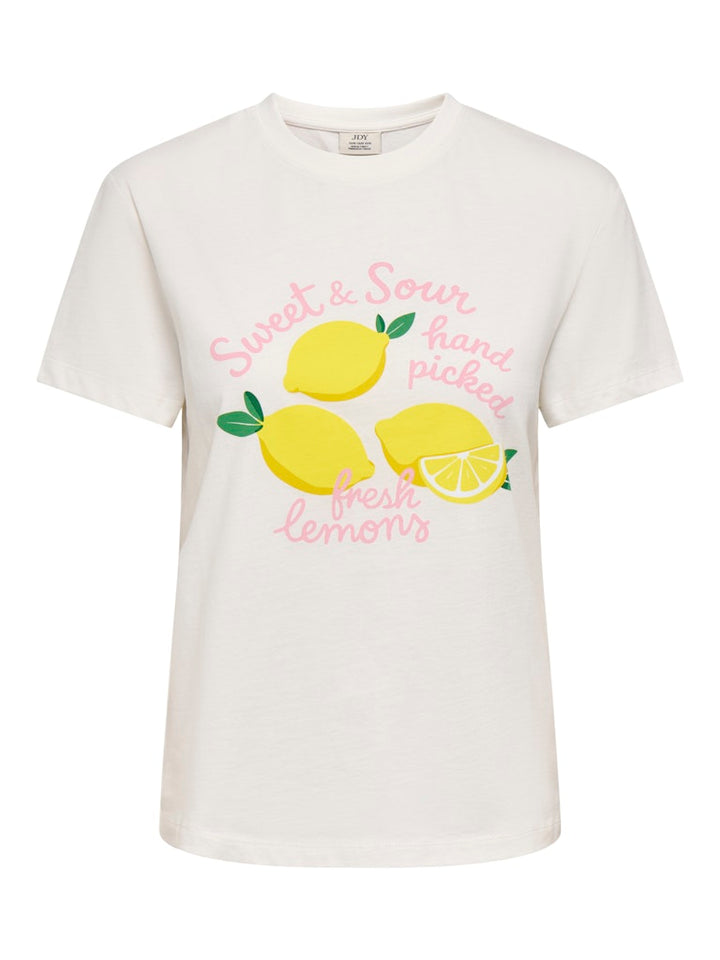 Jdyira S/s Printed T-shirt Jrs Exp - Off-white