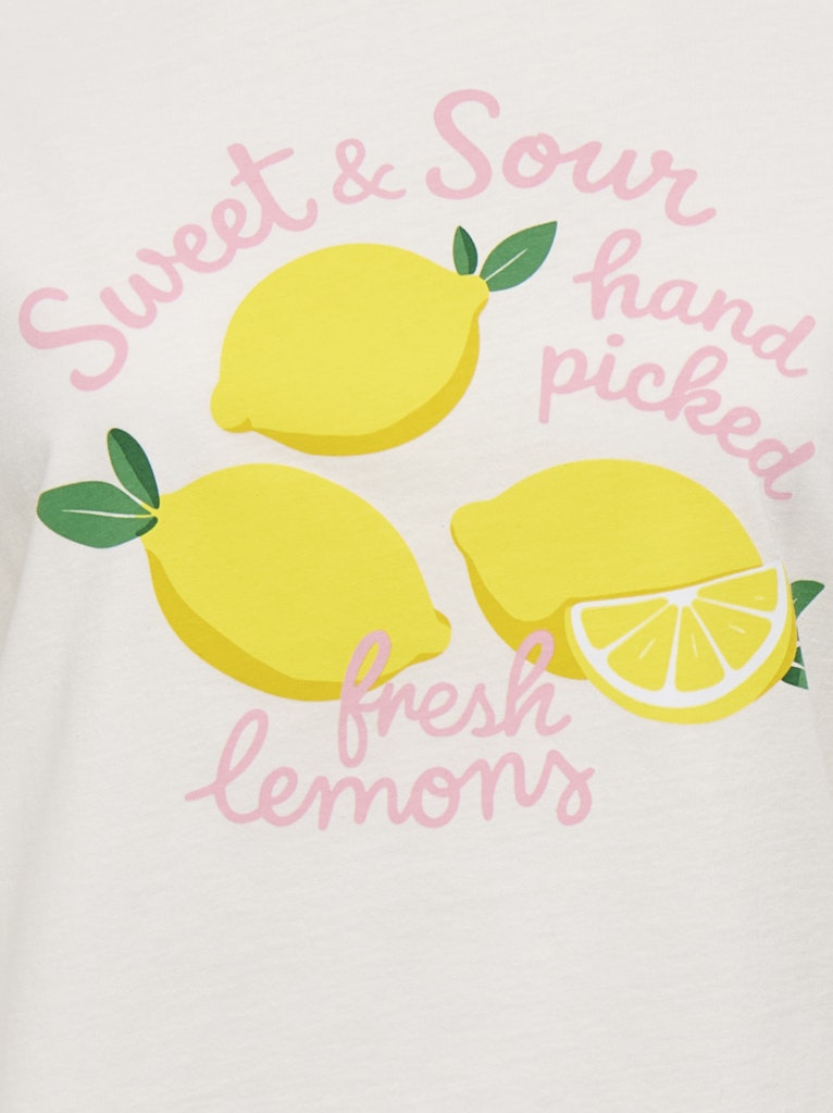 Jdyira S/s Printed T-shirt Jrs Exp - Off-white
