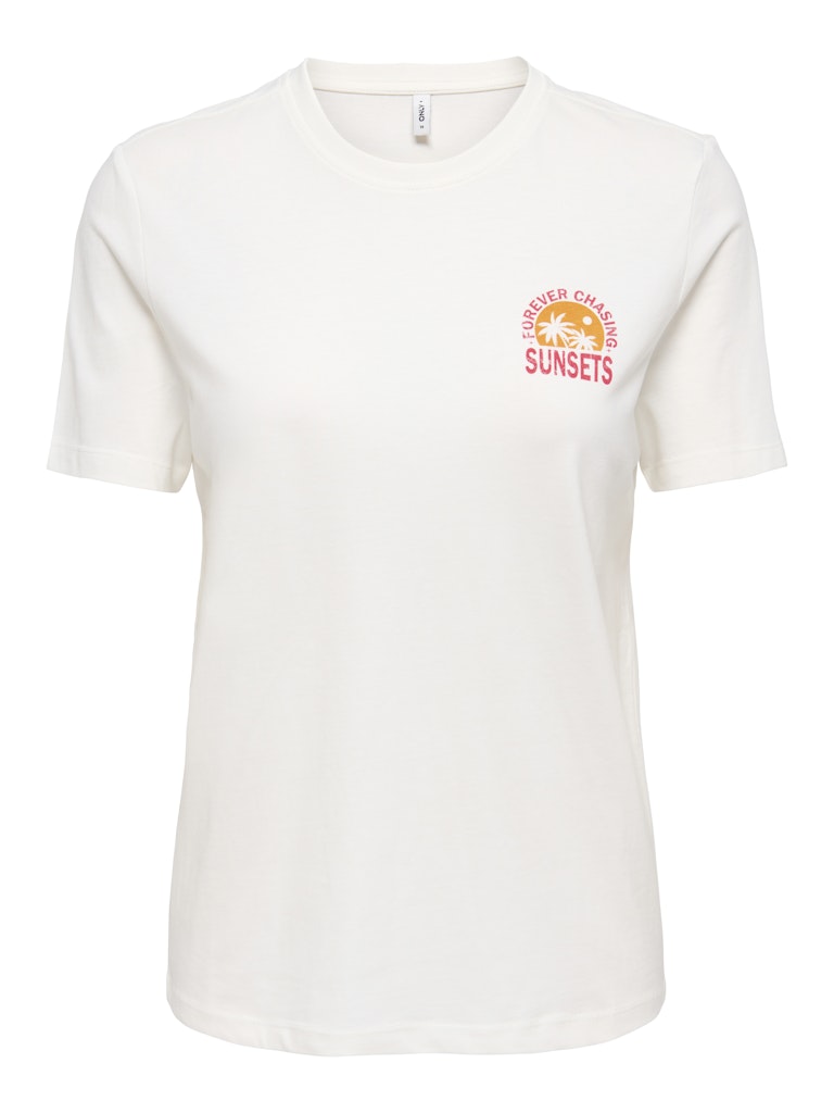 Onlfine S/s Reg Tee Cs Jrs - Off-white