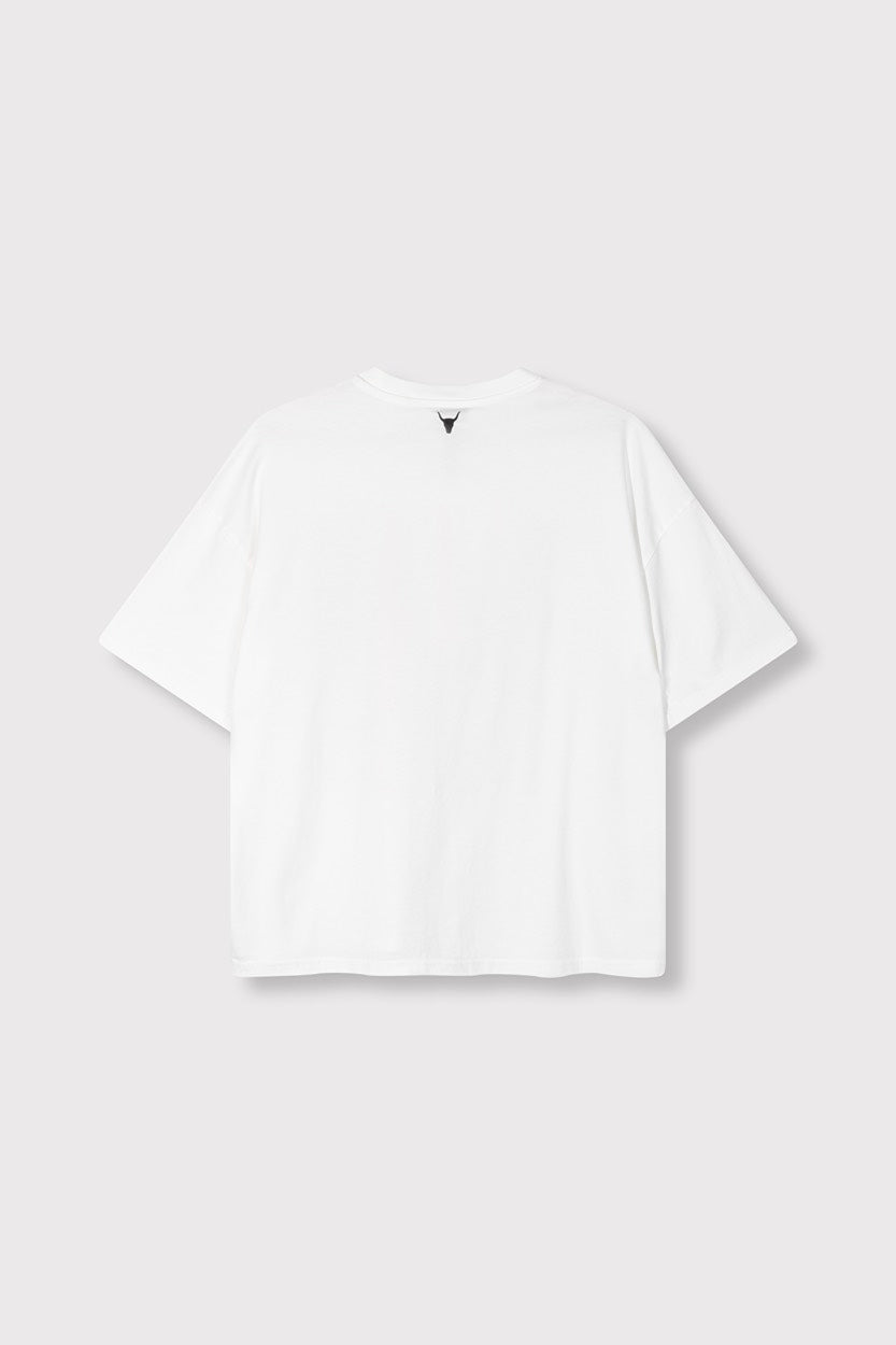 Ladies Knitted Traval T-shirt - Off-white