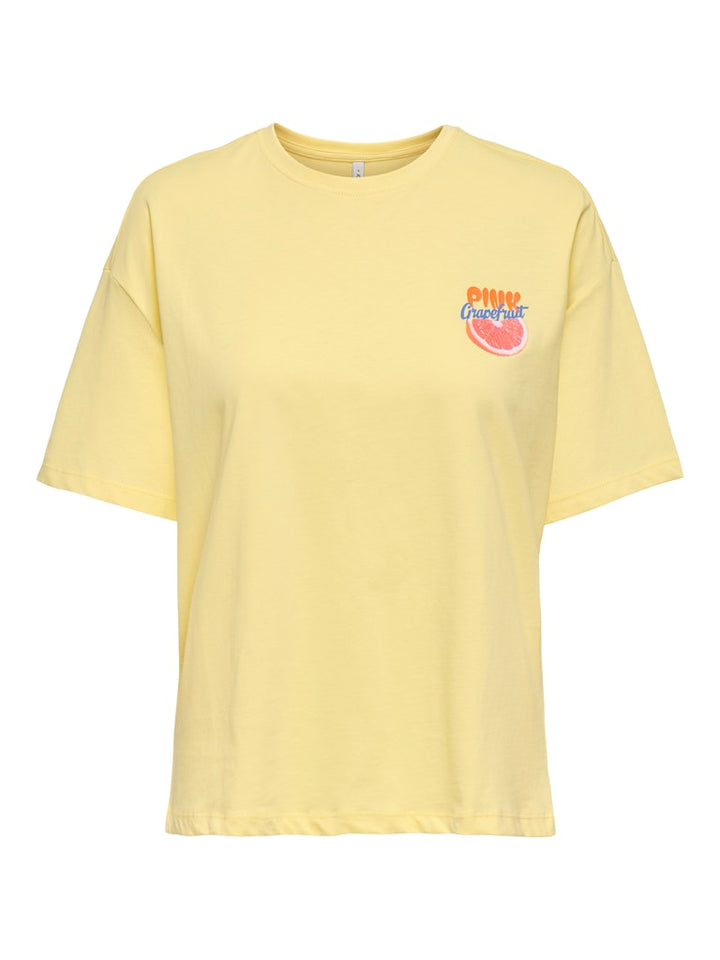 Onlbolette Life S/s Top Box Cc Jrs - Geel