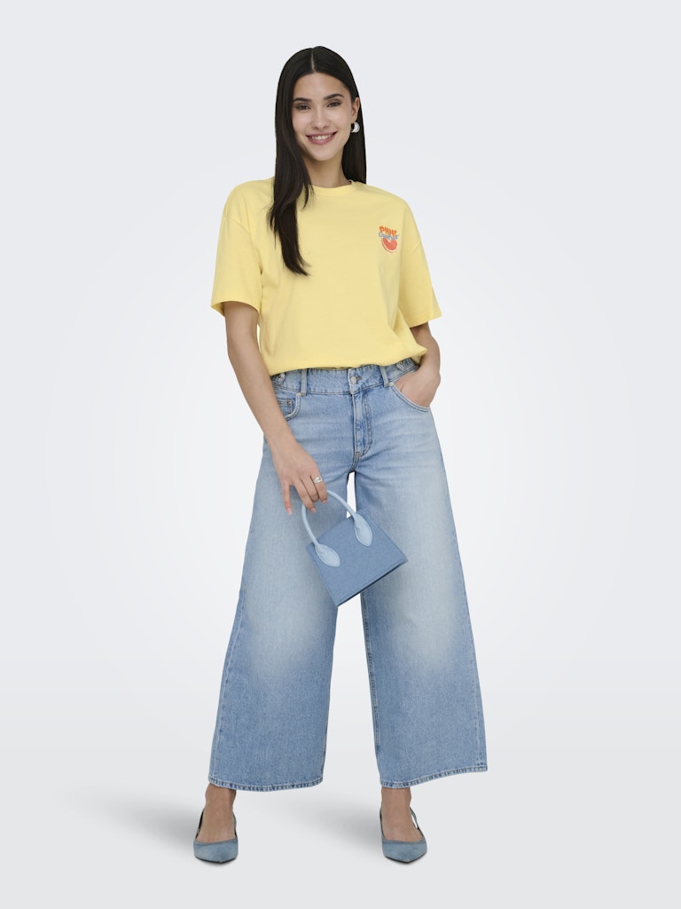 Onlbolette Life S/s Top Box Cc Jrs - Geel