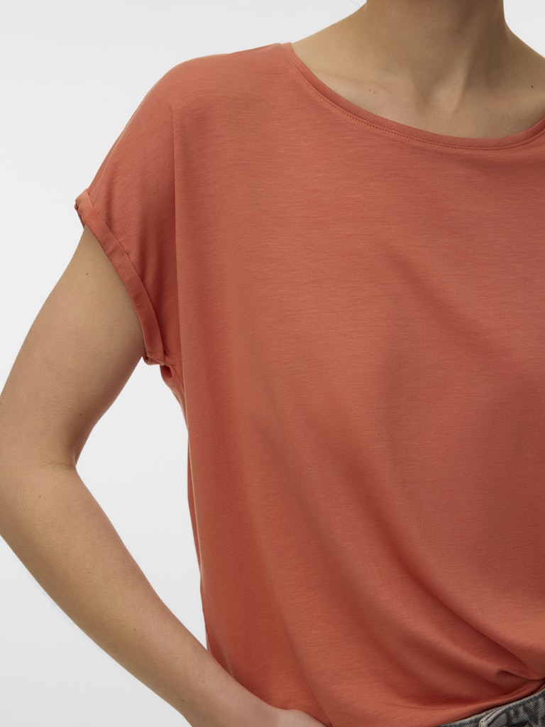 Vmava Plain Ss Top Jrs Noos - Oranje