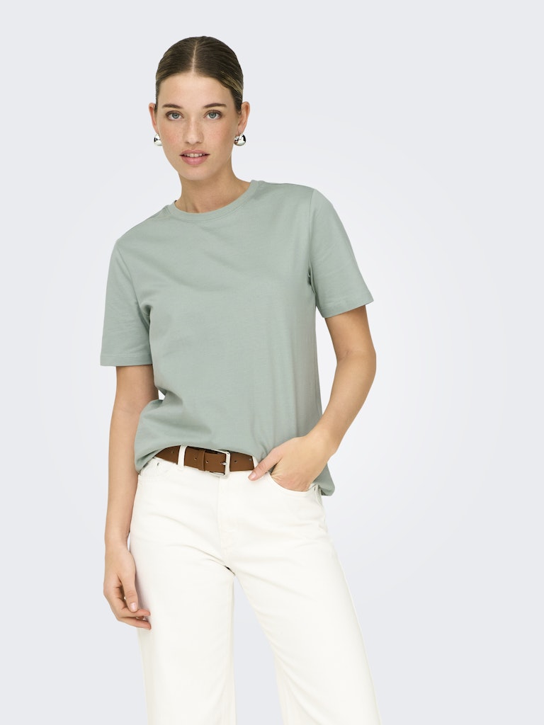 Onlfreja S/s Luxe Top Cc Jrs Noos - Olijf