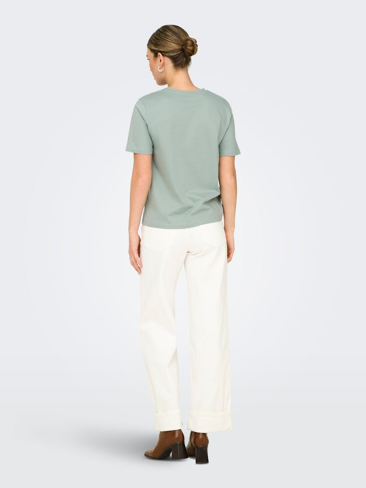 Onlfreja S/s Luxe Top Cc Jrs Noos - Olijf