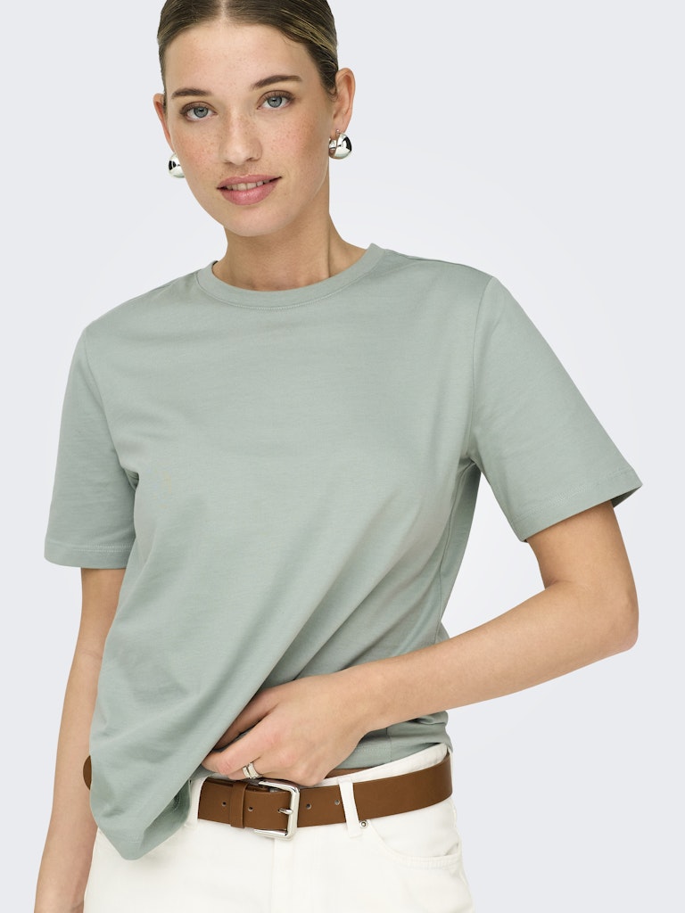 Onlfreja S/s Luxe Top Cc Jrs Noos - Olijf