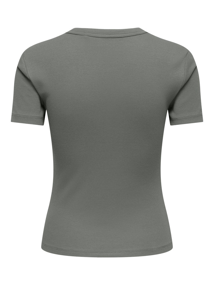 Onlval Ss O-neck Solid - Olijf