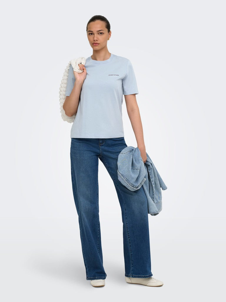Onllucy Monja Ss Top Jrs Noos - Lichtblauw