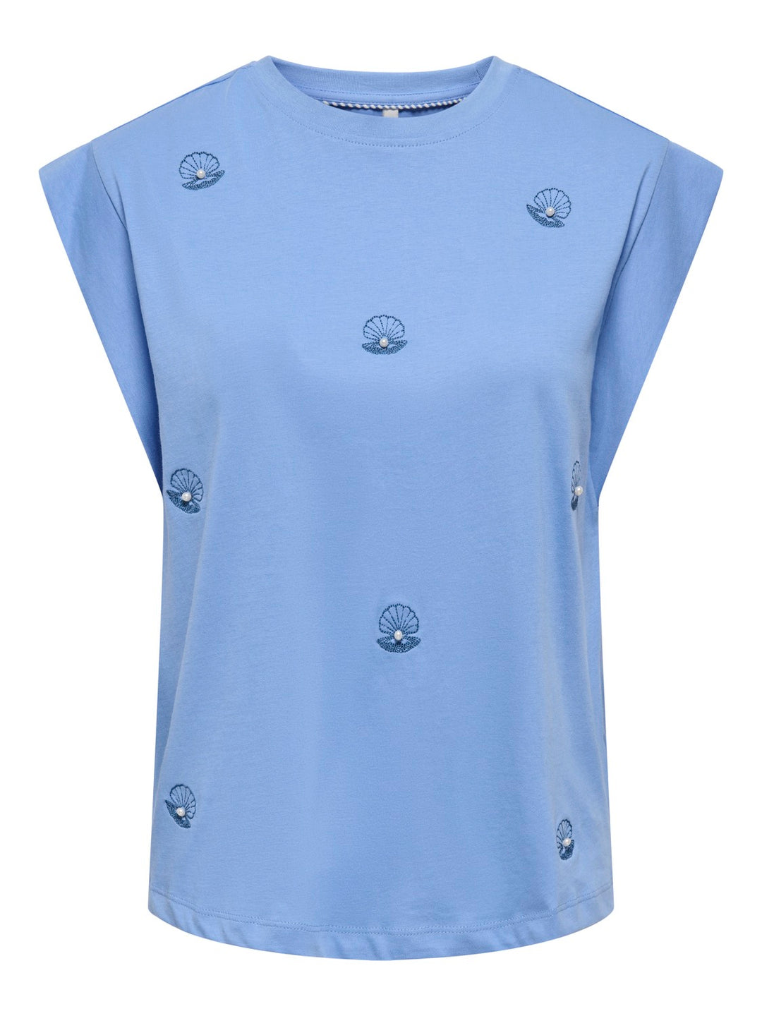 Onlshelina S/s Top Box Jrs - Blauw Dessin