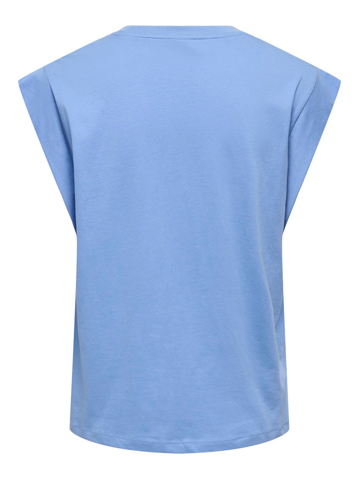 Onlshelina S/s Top Box Jrs - Blauw Dessin