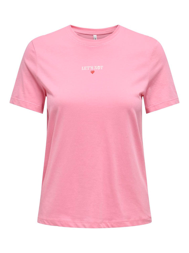 Onllotte Life Reg S/s Not Top Box J - Roze