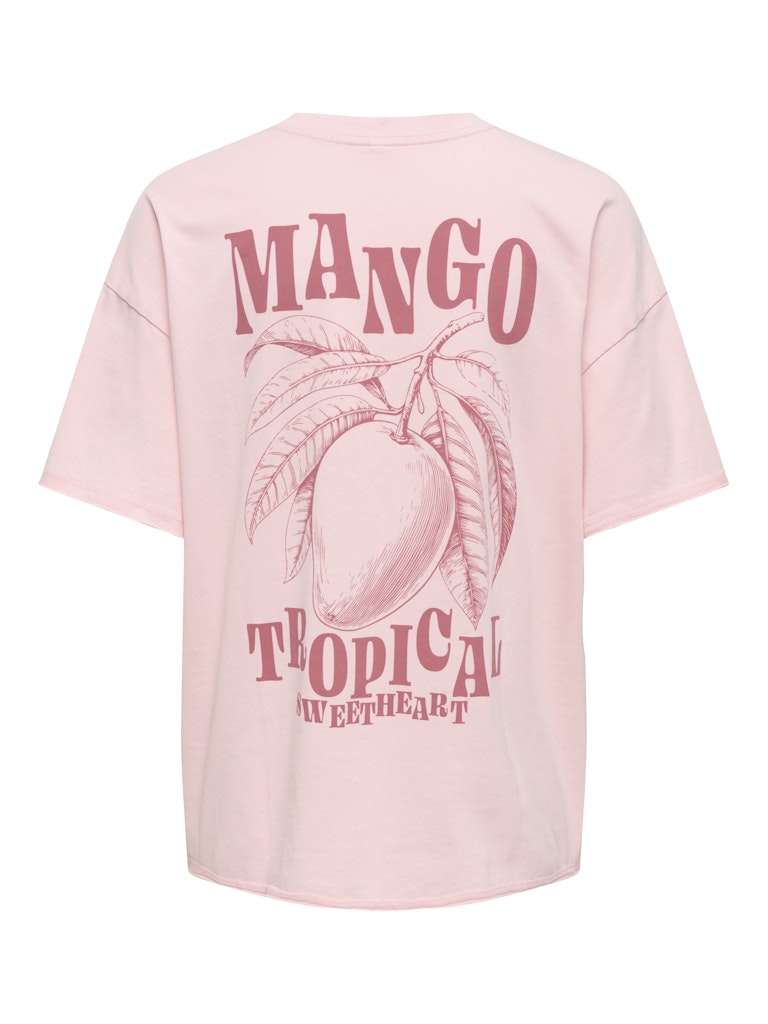 Onlkinna S/s Oversize Top Box Jrs - Licht Roze