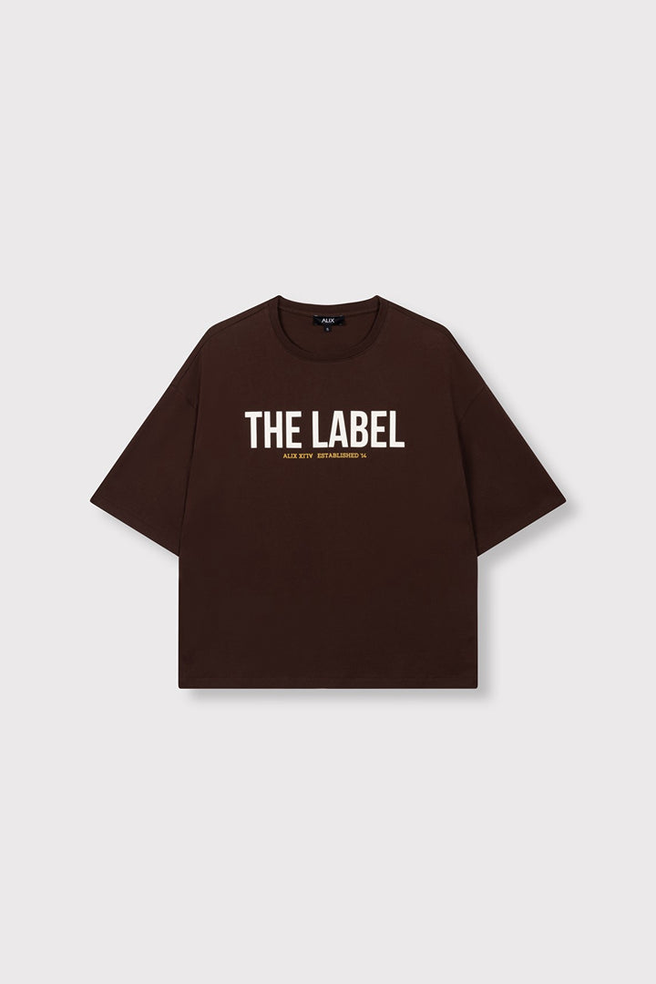 Knites  The Label Oversized T-shirt - Bruin