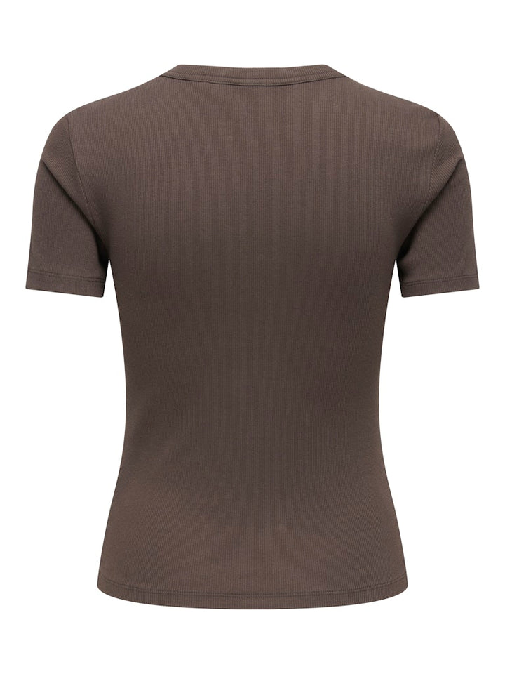 Onlval Ss O-neck Solid - Bruin