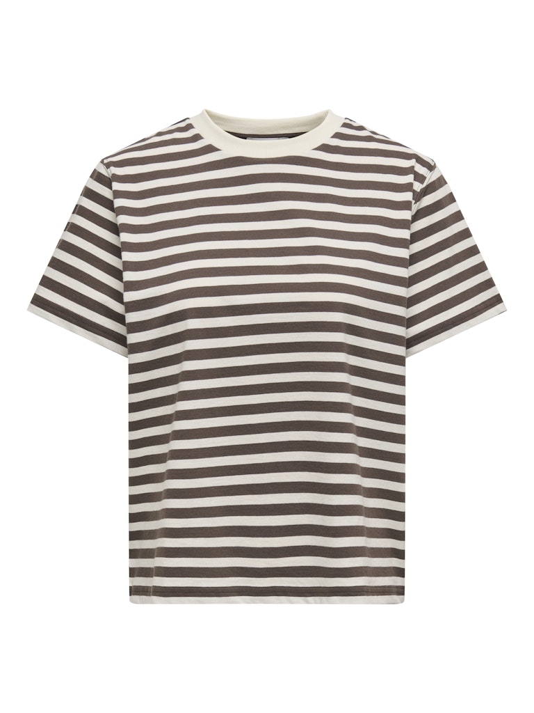 Onllivina Life S/s Stripe Tee Jrs Noos - Bruin Dessin