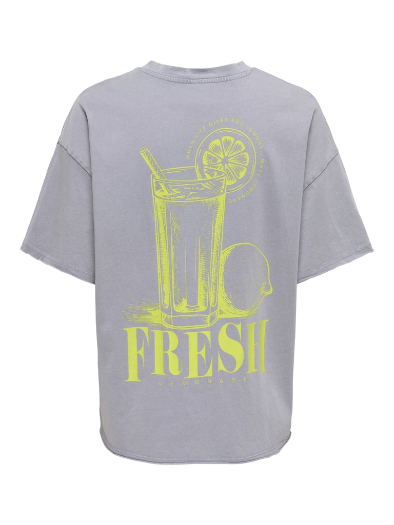 Onlkinna S/s Oversize Top Box Jrs - Lichtgrijs