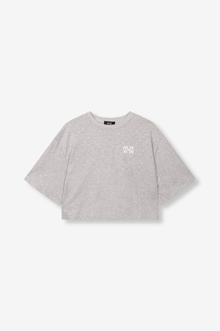 Studded T-shirt - Grijs Melee