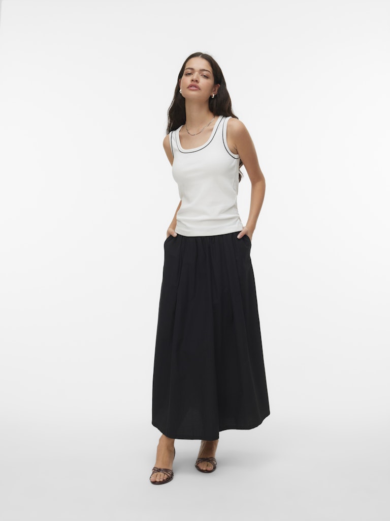 Vmmonna Sl Contrast Top Box Jrs - Off-white