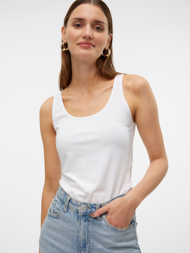 Vmlulu Long Tank Top Jrs Noos - Off-white