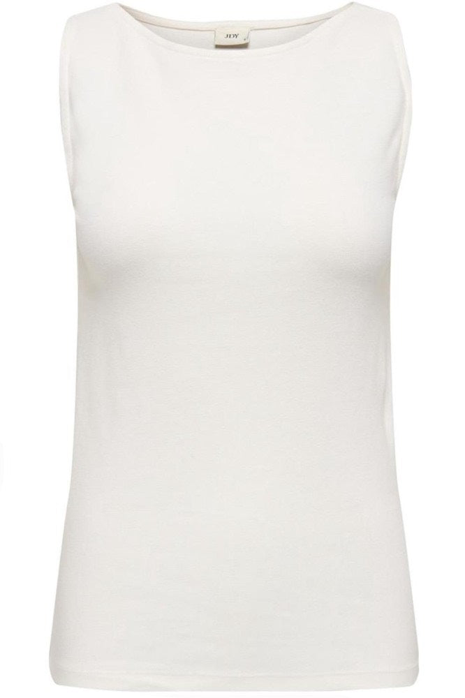 Jdytess Life S/l Boatneck Top Jrs - Wit Dessin