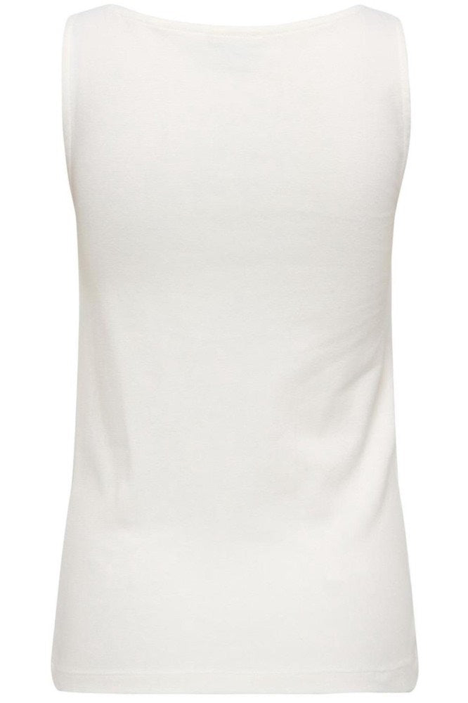 Jdytess Life S/l Boatneck Top Jrs - Wit Dessin