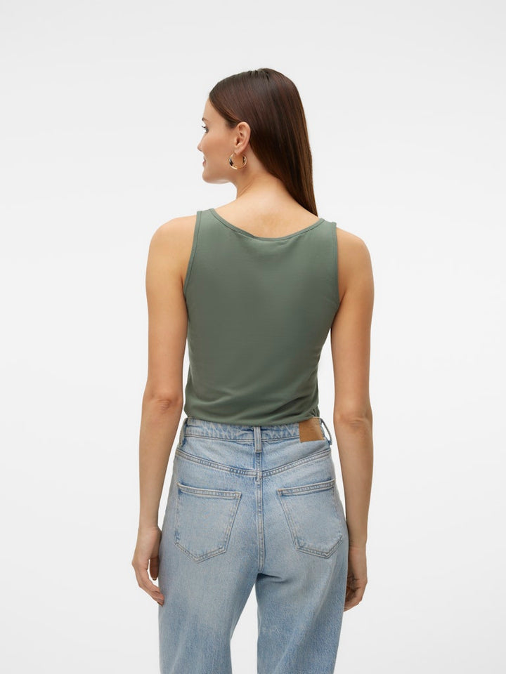 Vmlulu Long Tank Top Jrs Noos - Olijf