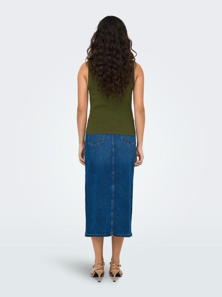 Jdynanna Sl Collar Top Knt - Army