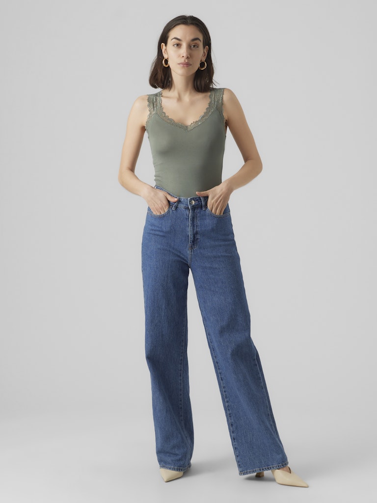 Vmrosa Sl Top Jrs Noos - Donkergroen