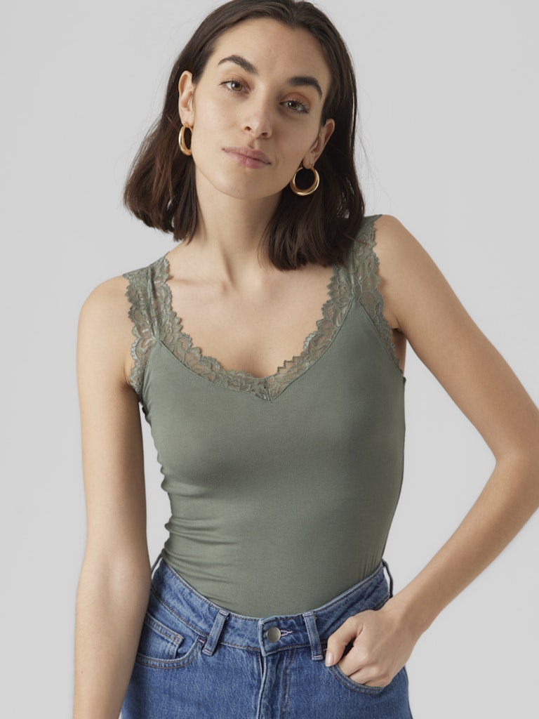 Vmrosa Sl Top Jrs Noos - Donkergroen